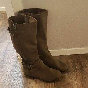 Wide width tall boots
